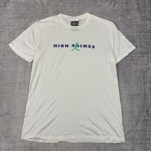 Jungmaven Shirt Mens Large White Hemp Blend Short Sleeve Sustainable Made in USA